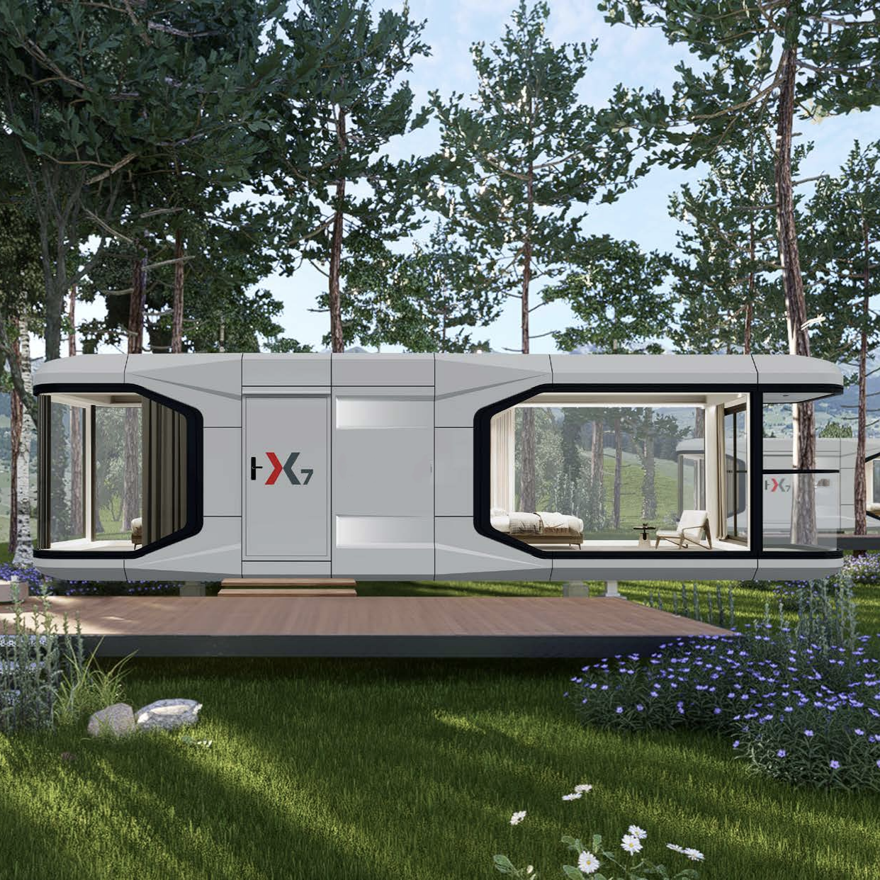 Стабильная прочная модульная космическая капсула x7 среда обитания для кемпинга